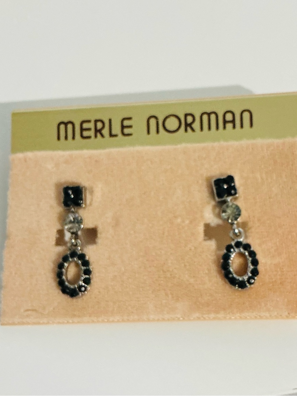 Vintage Merle Norman earrings rhinestone